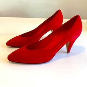 Mansur Gavriel Suede pumps Cherry 🍒 red size 40.5